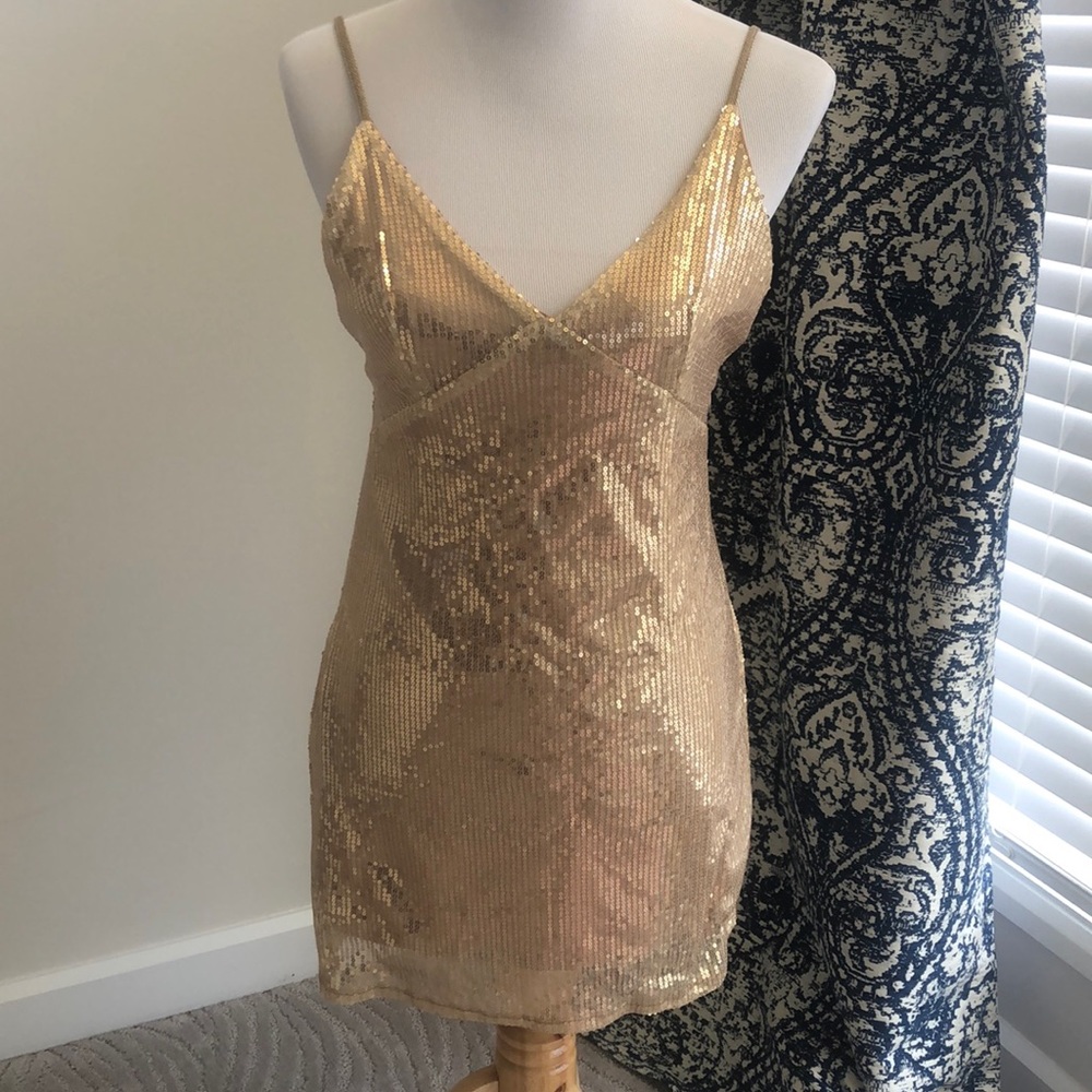 gold jeweled dress